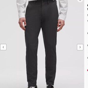 EUC Lululemon Commission Slim-Fit Pant 32L, 31W - Obsidian